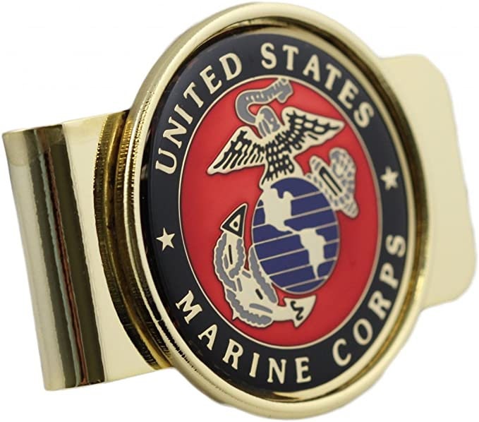 US Marine Corps Money Clip - United States Marines Globe Anchor Money Clip Craft Supply