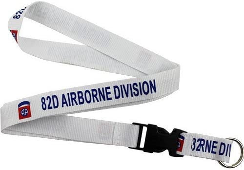 US ARMY 82nd Airborne Division Lanyard W/detachable Buckle - United States Army Keychain Lanyard Keyring Keyfob Craft Supply