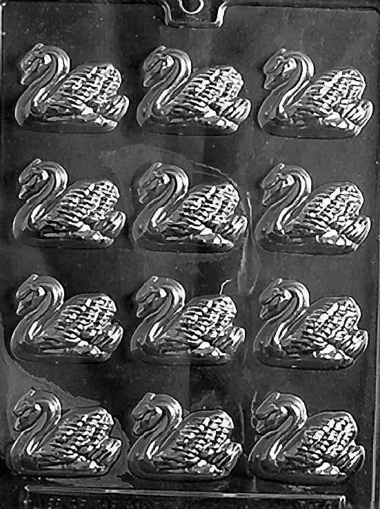 SWANS Small Bite Size Wedding Chocolate Candy Mold Craft Supply