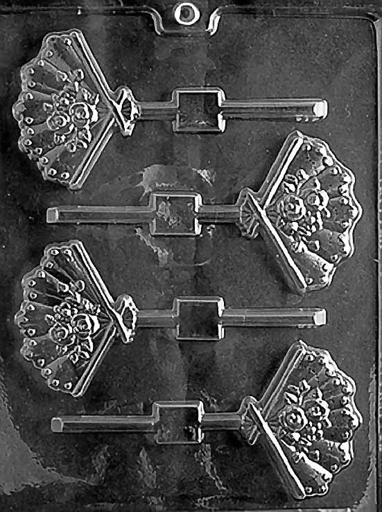FAN LOLLY Wedding Sucker Chocolate Candy Mold Craft Supply