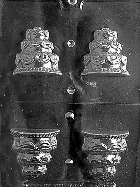 3D WEDDING CAKE Chocolate Candy Mold Craft Supply