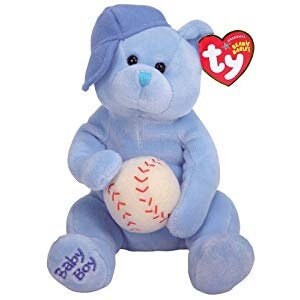 BABYBOY the Blue Bear Ty Beanie Baby Beanbag Plush - New with Tags Vintage Retired