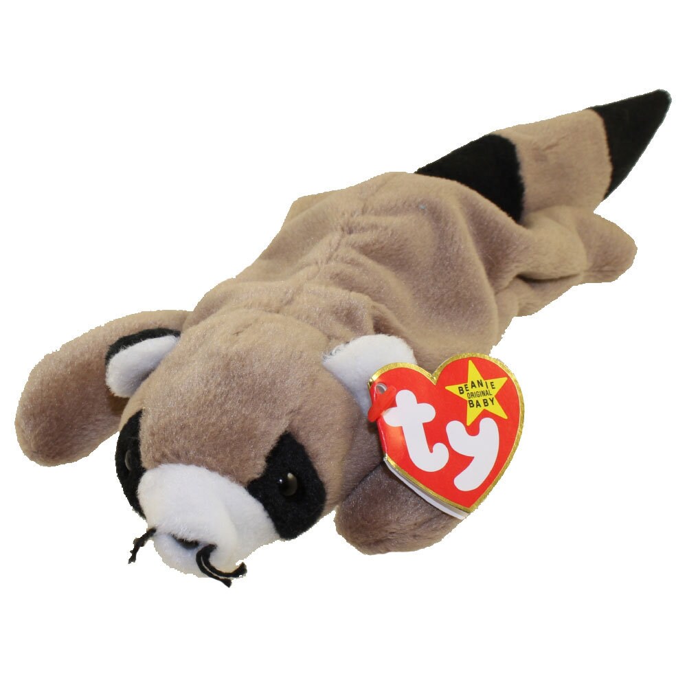 RINGO the Racoon Ty Beanie Baby Beanbag Plush - New with Tags Vintage Retired