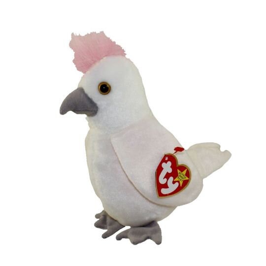 KUKU the Cockattoo Ty Beanie Baby Retired Beanbag Plush - New with Tags Vintage 1990s