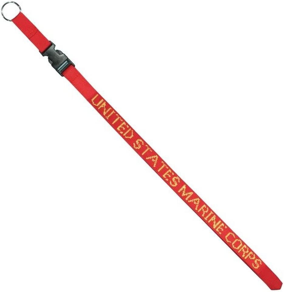 USMC Marine Corps Lanyard W/detachable Buckle - United States Marines Keychain Lanyard Keyring Keyfob Craft Supply