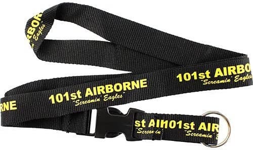 US ARMY 101st Airborne Division Lanyard W/detachable Buckle - United States Army Keychain Lanyard Keyring Keyfob Craft Supply