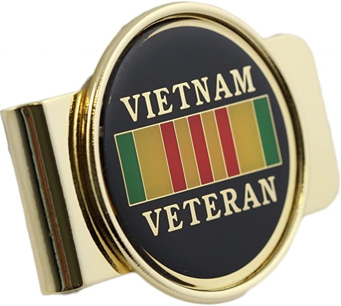 Vietnam Veteran Money Clip - Vietnam War Vet Conflict Ribbon Money Clip Craft Supply