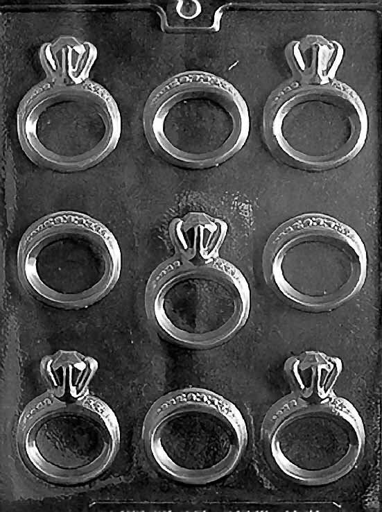 ENGAGEMENT/WEDDING RING Wedding Chocolate Candy Mold Craft Supply