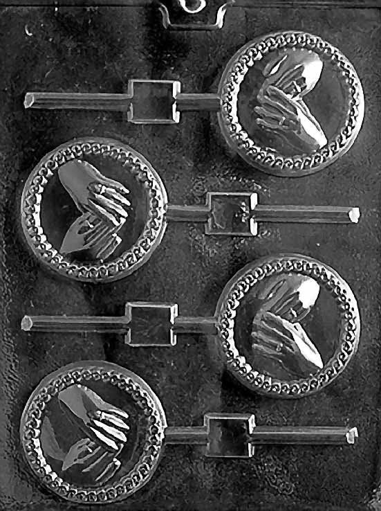 HANDS WITH RINGS Lolly Wedding Sucker Chocolate Candy Mold Craft Supply
