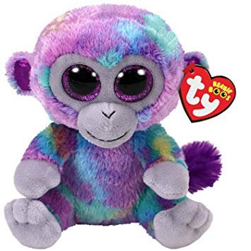 ZURI the Monkey Beanie Boo Retired Beanbag Plush - New with Tags Vintage 1990s