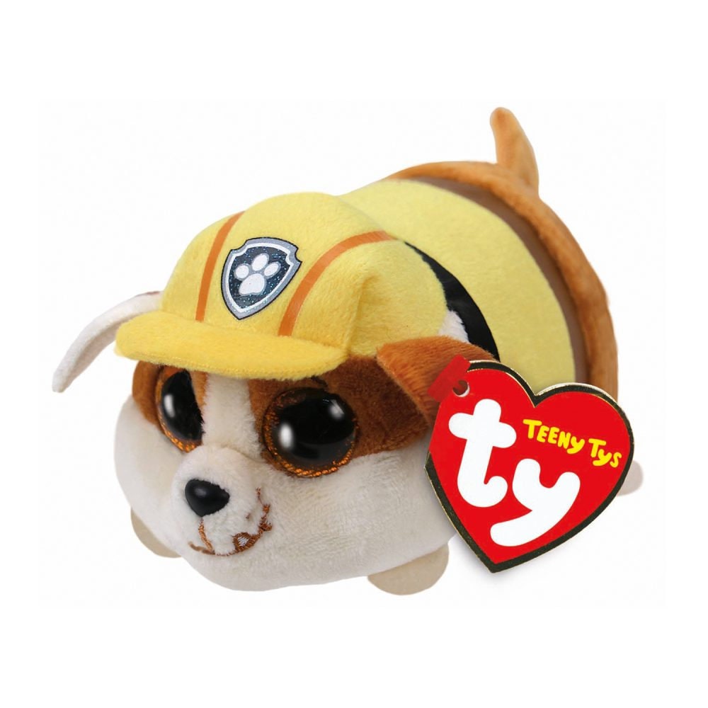 RUBBLE the Dog Patrol Paw Teeny Ty Retired Beanbag Plush - New with Tags Vintage 1990s