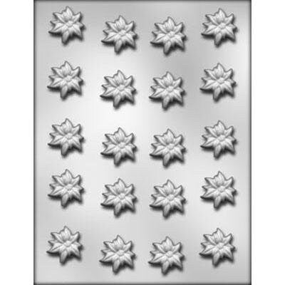 Poinsettia Chocolate Candy Mold --  Soap Craft Supply-