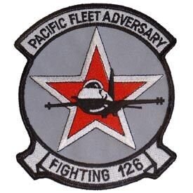 US NAVY Pacific Fleet Adversary Fighting VF-126 Embroidered Patch Applique - Usn United States Military Craft Supply