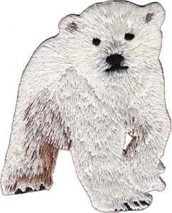 POLAR BEAR Baby Patch - Bears Artic Embroidered Patch Applique Craft Supply
