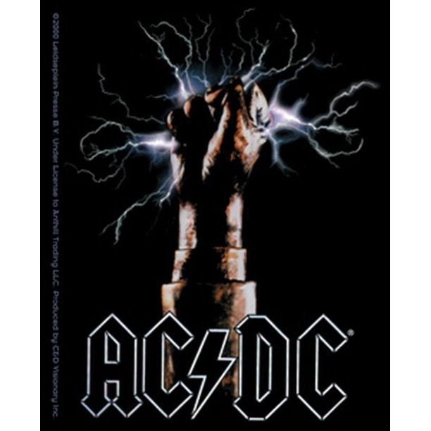 ACDC Fist Logo Rock Sticker Decal - Rock Band Vinyl Decal Sticker Craft Supply