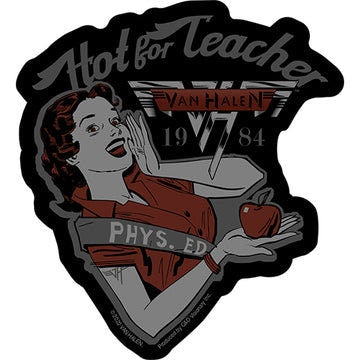 VAN HALEN Hot For Teacher Sticker Decal - Vinyl Rock Band Decal Sticker Craft Supply