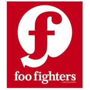 FOO FIGHTERS Red & White Sticker Decal - American Rock Band Vinyl Decal Sticker Craft Supply