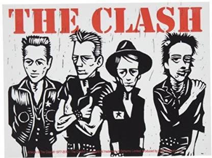 THE CLASH Caricature Sticker Decal - English Rock Band Vinyl Decal Sticker Craft Supply