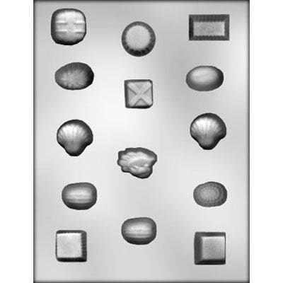 Assorted Shape  Mint  Chocolate Candy Mold --  Soap Craft Supply-