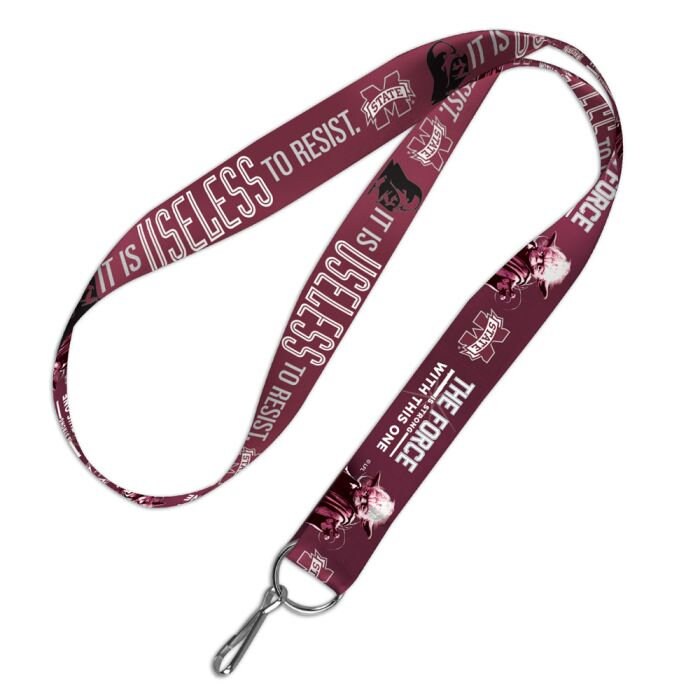 Wincraft MISSISSIPPI STATE Star Wars Lanyard - Darth Vader Yoda Bulldogs Alumni Keychain Key Holder Craft Supply