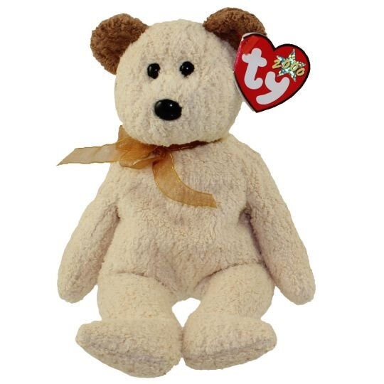 HUGGY The Bear Ty Beanie Baby Retired Beanbag Plush - New with Tags
