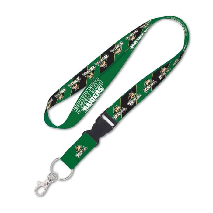 Wincraft WRIGHT STATE RAIDERS Lanyard W/Detachable Buckle - Wright State University Alumni Keychain Key Holder Craft Supply