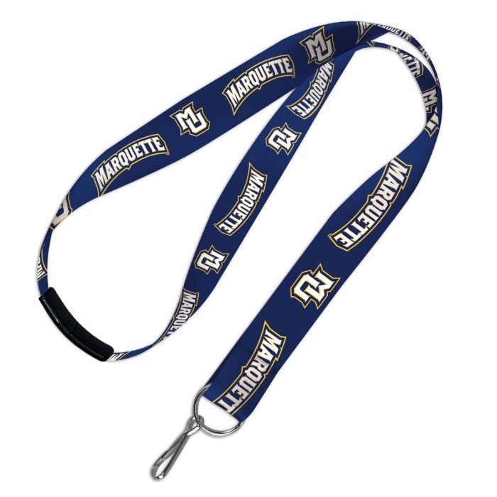 Wincraft MARQUETTE GOLDEN EAGLES Lanyard with Breakaway Clasp - Marquette University Keychain Key Holder Craft Supply