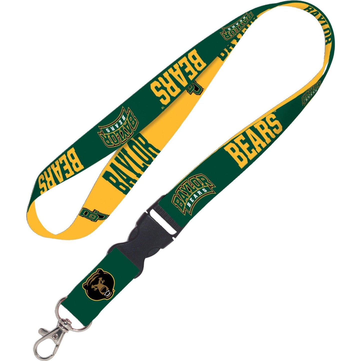 Wincraft BAYLOR BEARS Lanyard W/Detachable Buckle - Baylor University Alumni Keychain Key Holder Craft Supply
