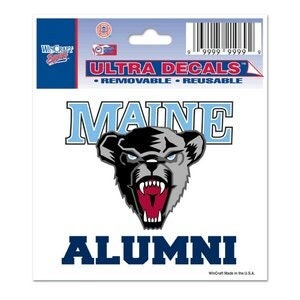 Wincraft MAINE BLACK BEARS Multi-Use Color Decal - University of Maine Alumni Vinyl Decal Sticker for Car or Truck Window Craft Supply