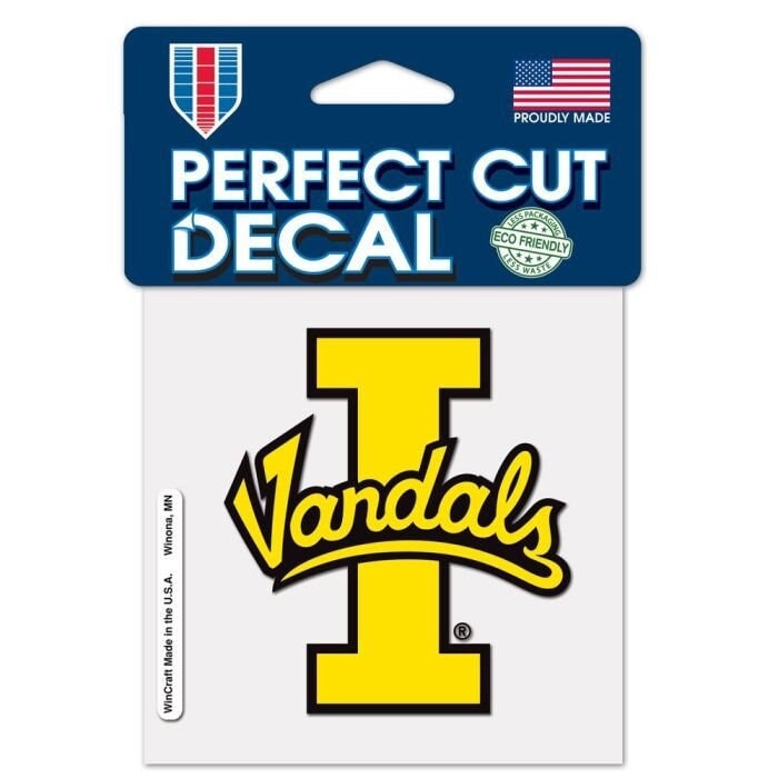 Wincraft IDAHO VANDALS Perfect Cut Color Decal - University of Idaho Vinyl Decal Sticker for Car or Truck Window Craft Supply