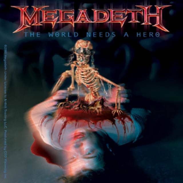MEGADETH The World Needs A Hero Sticker Decal - American Thrash Metal Band Vinyl Decal Sticker Craft Supply