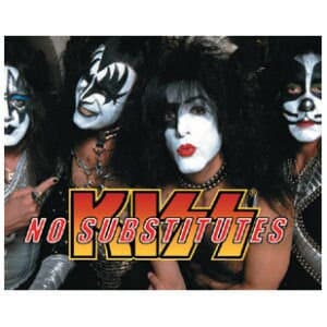 KISS No Substitutes Sticker Decal - Vinyl Rock Band Decal Sticker Craft Supply