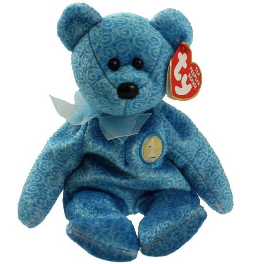 CLASSY the Bear Ty Beanie Baby Retired Beanbag Plush - New with Tags Vintage 1990s