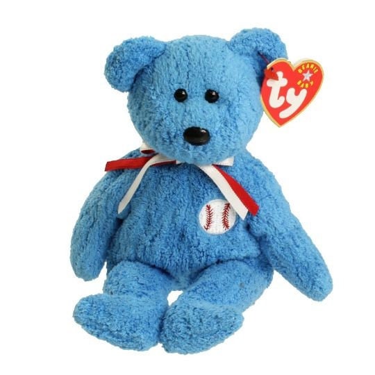 ADDISON the Baseball Bear Ty Beanie Baby Retired Beanbag Plush - New with Tags Vintage 1990s