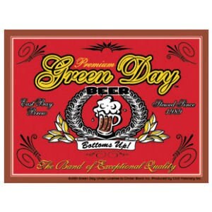 GREEN DAY Beer Label Sticker Decal - Punk Rock Band Vinyl Decal Sticker Craft Supply