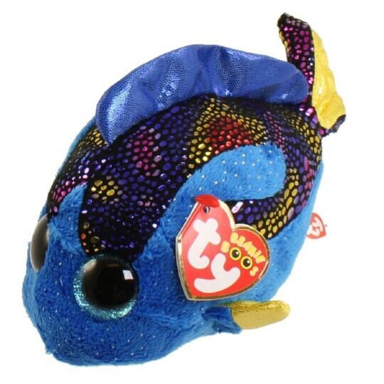 AQUA the Tropical Fish Beanie Boo Retired Beanbag Plush - New with Tags Vintage 1990s