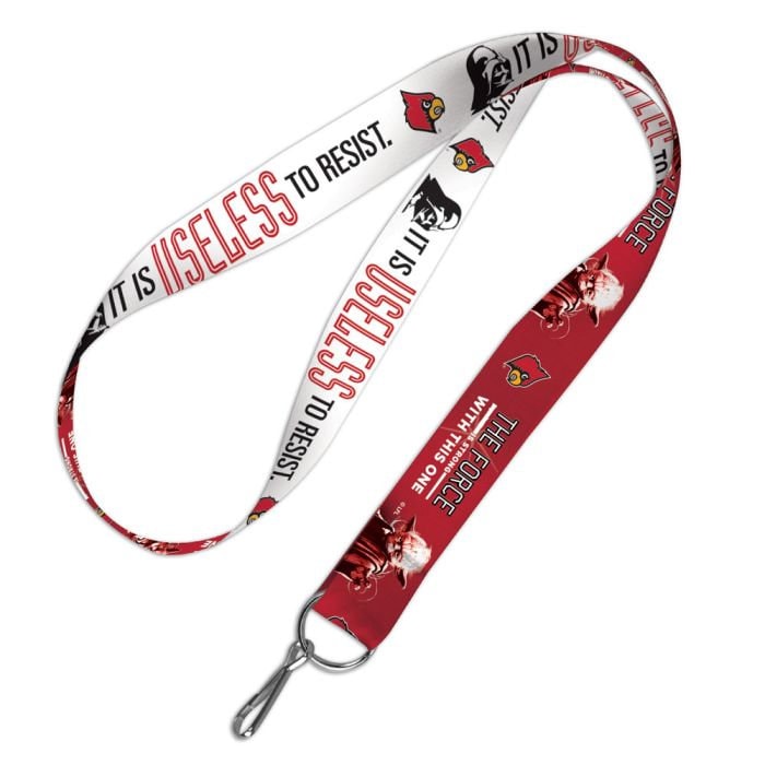 Wincraft UNIVERSITY OF LOUISVILLE Star Wars Lanyard - Darth Vader Yoda Cardinals Alumni Keychain Key Holder Craft Supply