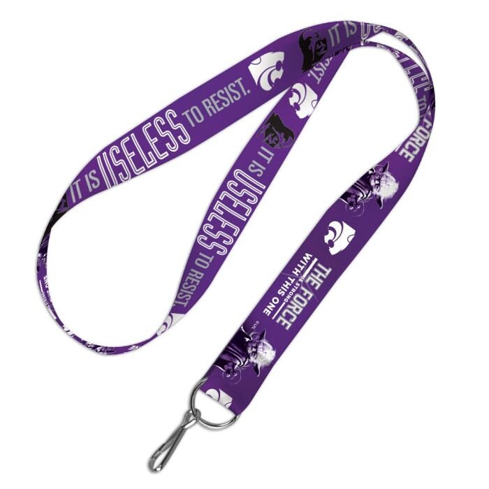 Wincraft KANSAS STATE UNIVERSITY Star Wars Lanyard - Darth Vader Yoda Wildcats Alumni Keychain Key Holder Craft Supply