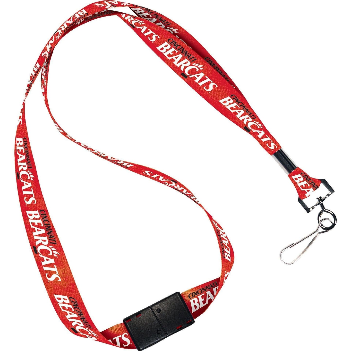 Wincraft CINCINNATI BEARCATS Lanyard with Breakaway Clasp - University of Cincinnati Keychain Key Holder Craft Supply