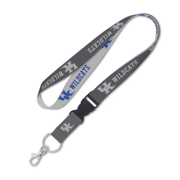 Wincraft KENTUCKY WILDCATS Charcoal Lanyard W/Detachable Buckle - University of Kentucky Alumni Keychain Key Holder Craft Supply