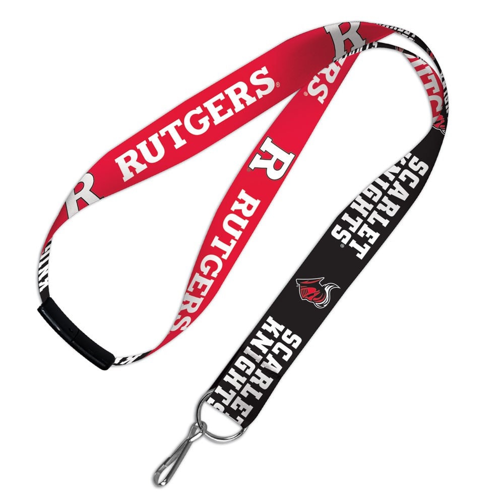 Wincraft RUTGERS SCARLET KNIGHTS Lanyard with Breakaway Clasp - Rutgers University Alumni Keychain Key Holder Craft Supply