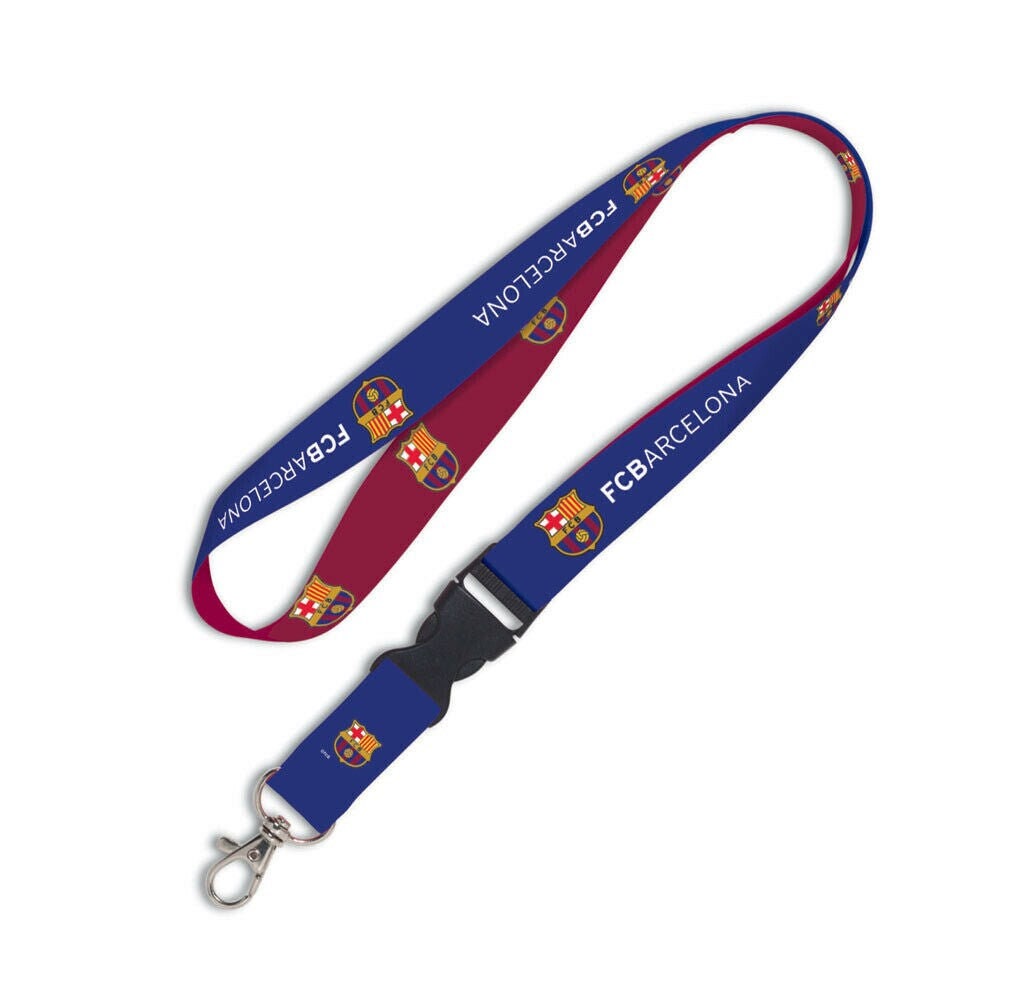 Wincraft FC BARCELONA Lanyard W/Detachable Buckle - Futbol Club Barcelona Keychain Key Holder Craft Supply