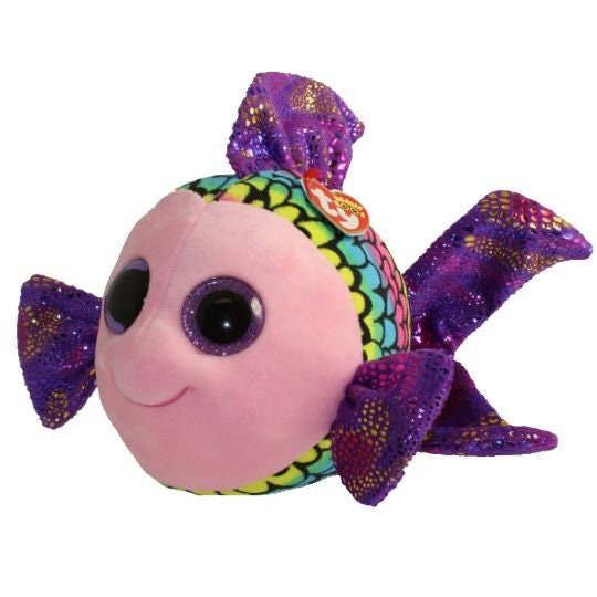 FLIPPY the Fish Beanie Boo Retired Beanbag Plush - New with Tags Vintage 1990s