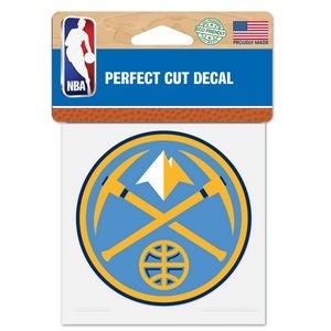Wincraft DENVER NUGGETS Perfect Cut Color Decal - Denver Nuggets Vinyl Decal Sticker for Car or Truck Window Craft Supply