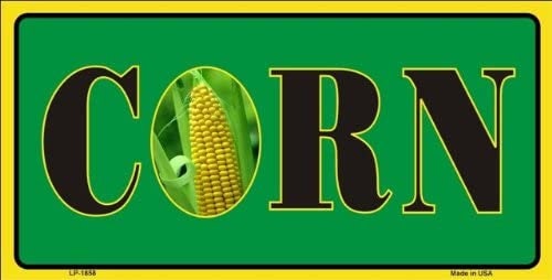 CORN Metal License Plate Sign Novelty Vanity Craft Supply