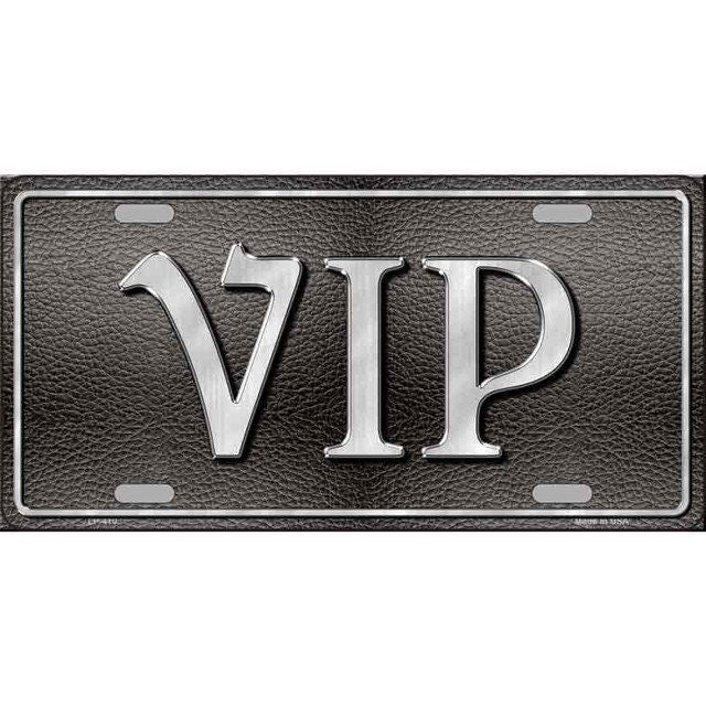 VIP Metal License Plate Sign Novelty Vanity Craft Supply