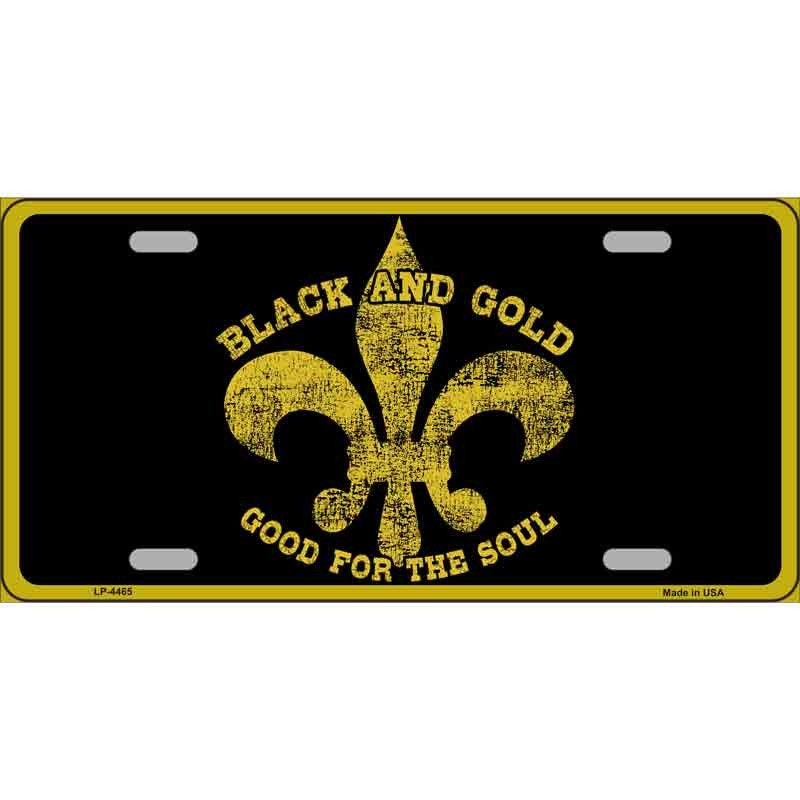 FLEUR DE LIS Saints Metal License Plate Sign Novelty Vanity Craft Supply