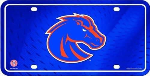 BOISE STATE Deluxe Metal License Plate Sign Novelty Vanity Craft Supply