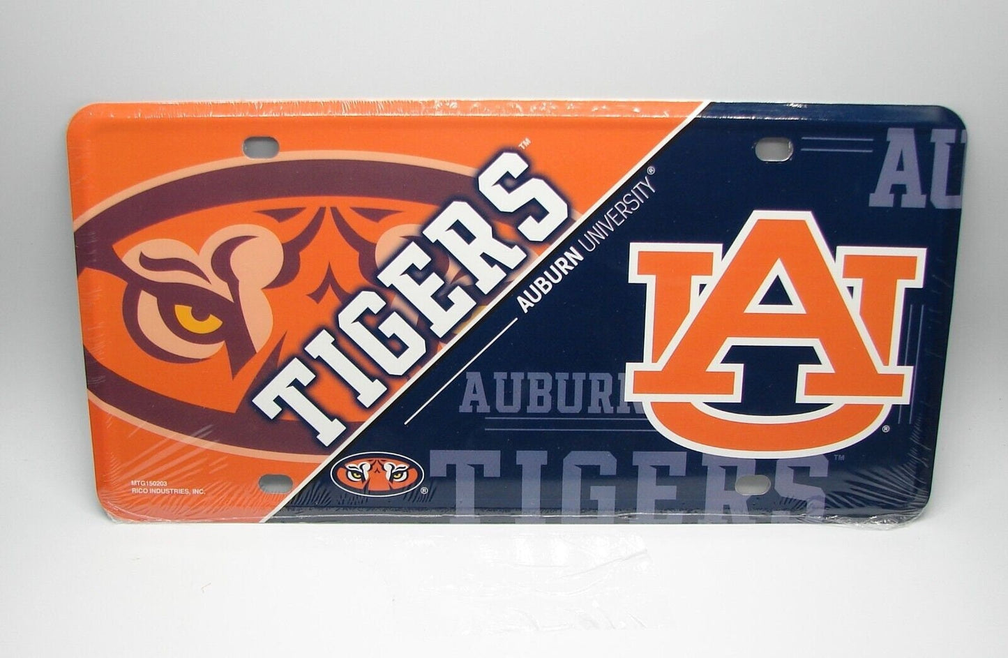 AUBURN TIGERS Deluxe Metal License Plate Sign Novelty Vanity Craft Supply