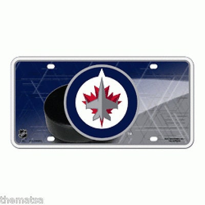 WINNIPEG JETS Metal License Plate Sign Novelty Vanity Craft Supply